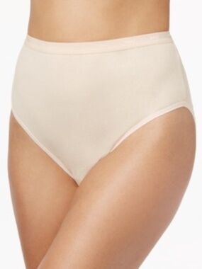 Bali Full-Cut Fit Cotton Stretch Hi-Cut Brief Panty | Soft Taupe | XXXL | NWT